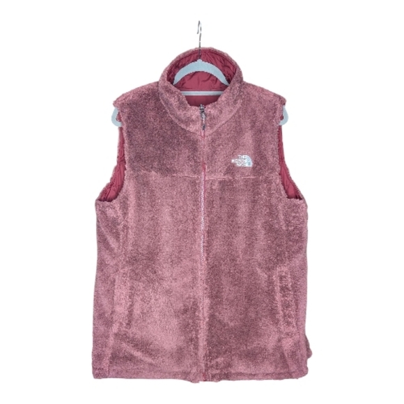 The North Face Women's Mossbud Insulated Reversible Vest Red Fleece XL - Picture 3 of 9